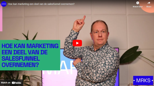 Hoe kan Marketing een deel van de salesfunnel overnemen